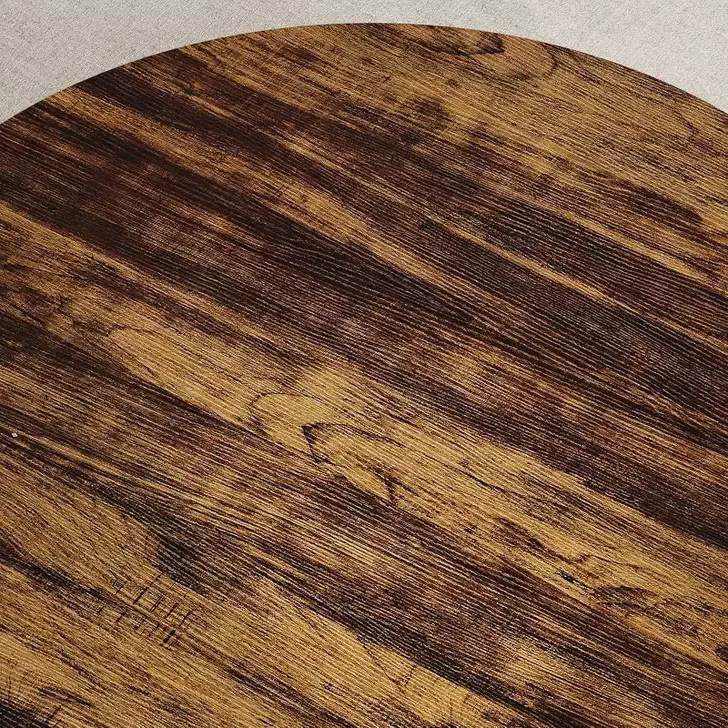 Tavolino da caffè rotondo a 2 ripiani Marrone/Rovere chiaro per 1-4 persone