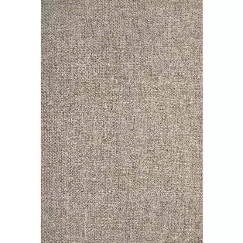 Sedia da pranzo senza braccioli imbottita in lino/kaki con rotelle, 1 posto