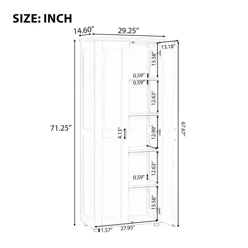 Armadietto portaoggetti indipendente con 2 ante, nero/bianco, legno MDF