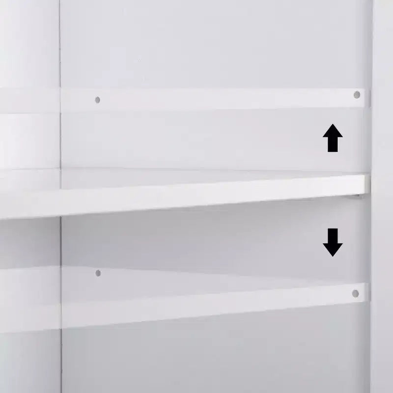 Armadio bianco a doppia anta per 1