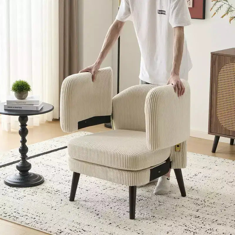 Poltrona imbottita, Beige/Nero/Marrone/Grigio/Verde/Bianco, Sedile singolo