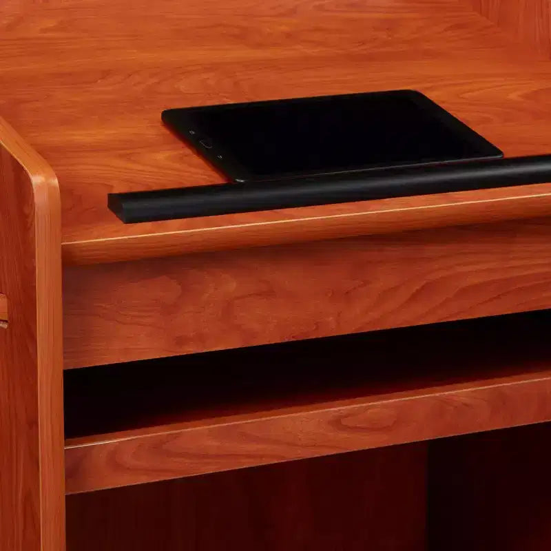 Leggio Moderno di Metà Secolo, Rosso, Composito di Legno, per 1 Persona
