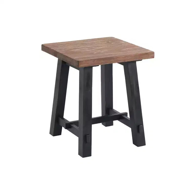 Set da 3 tavolini da caffè e laterali a cavalletto neri da 42"