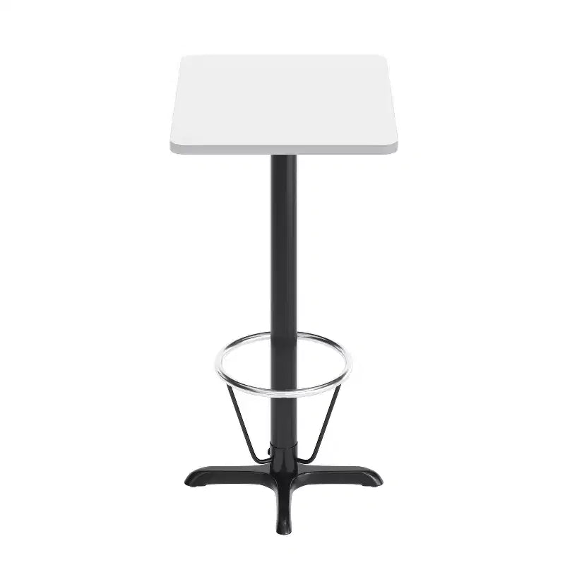 Set da Tavolo Bar Rettangolare Grigio/Bianco, 2 Posti