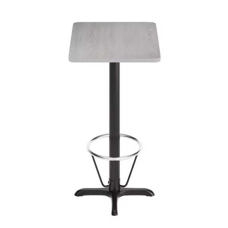 Set da Tavolo Bar Rettangolare Grigio/Bianco, 2 Posti