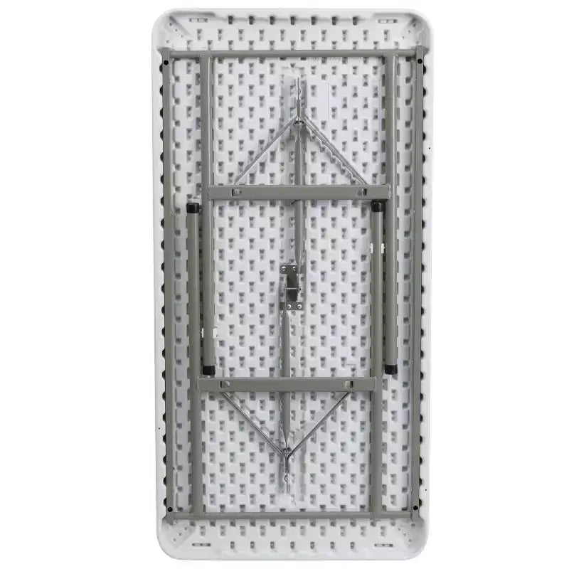 Tavolo Pieghevole in Plastica Bianco Granito Flash Furniture da 120 cm