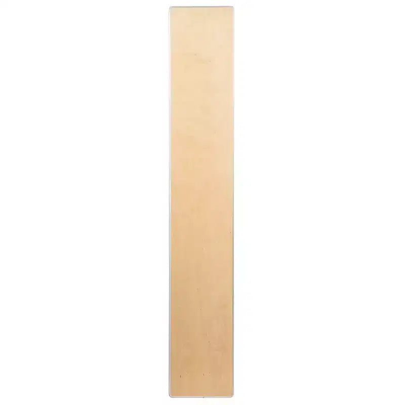Alzatina pieghevole marrone betulla con gambe argentate, 1 posto